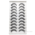 10 pairs false eyelashes natural strip fake lashes